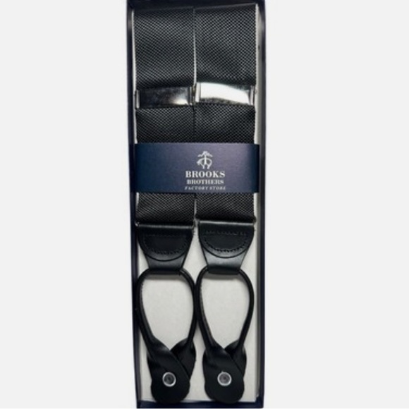 Brooks Brothers Classic Black Suspenders